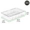 mDesign Plastic Divided First Aid Box Kit, 5 Sections/Hinge Lid, 2 Pack - Clear